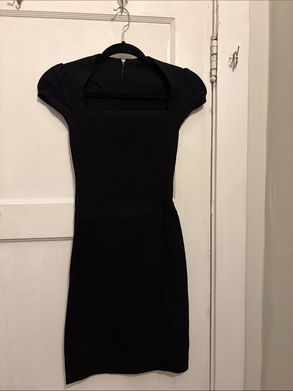 Classic Black Square-Neck Dress